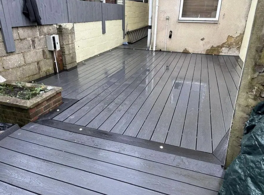 Timber decking built by KCO Landscapes — project 3