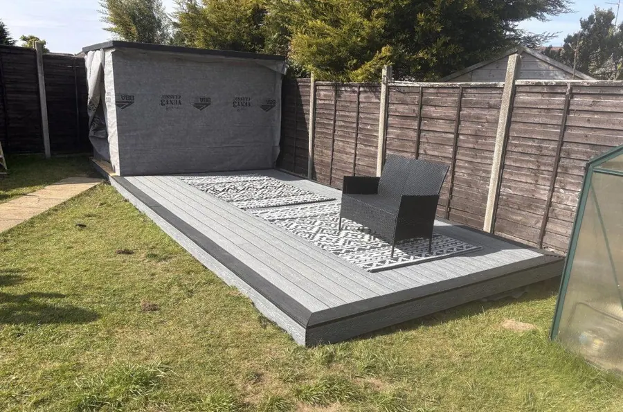 Timber decking built by KCO Landscapes — project 4