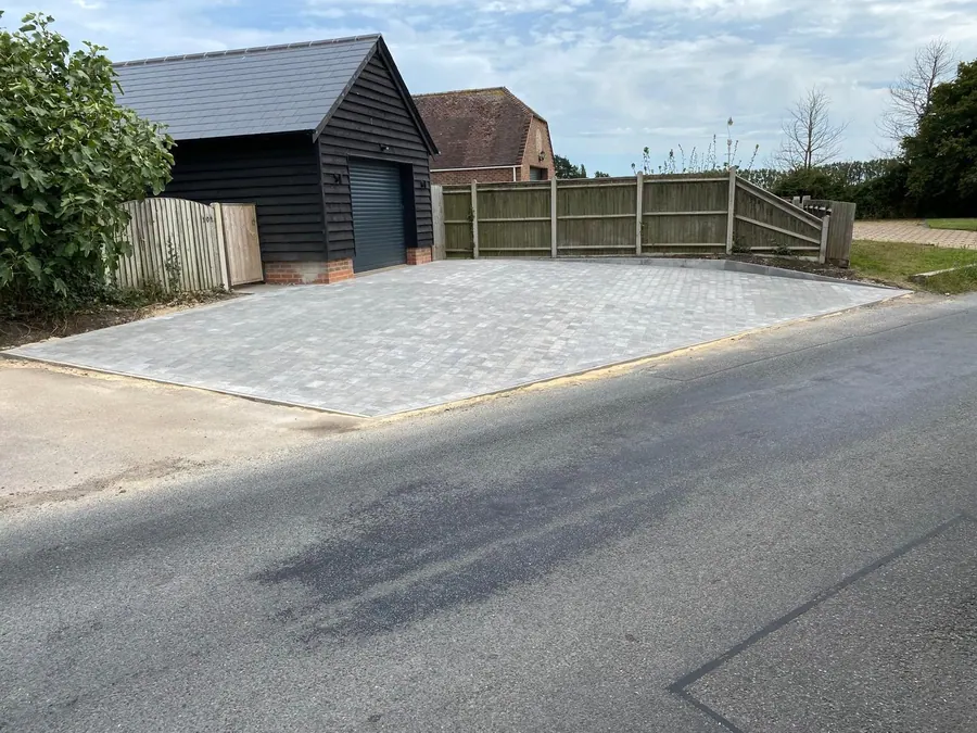Block paved driveway laid by KCO Landscapes — project 5