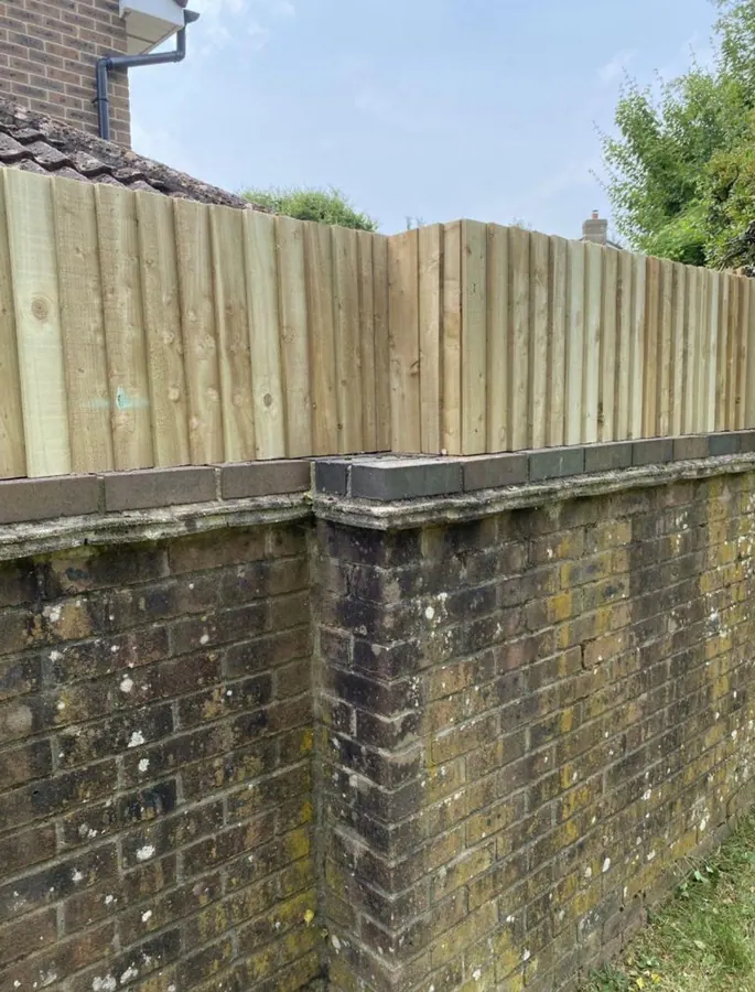 Garden fencing supplied and fitted by KCO Landscapes — project 1
