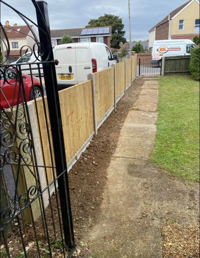 Garden fencing supplied and fitted by KCO Landscapes — project 20
