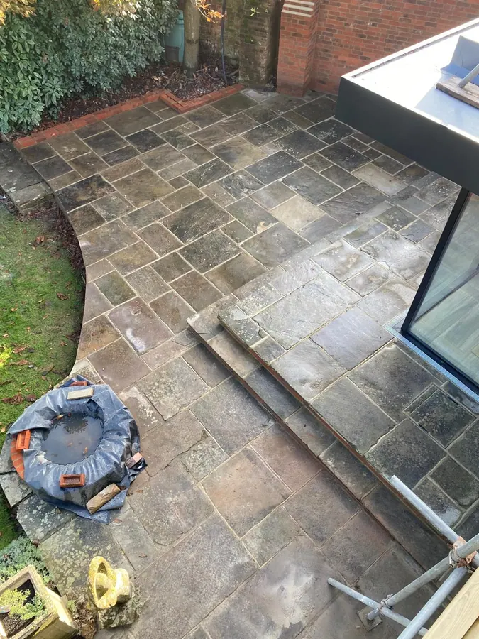 Patio and paving laid by KCO Landscapes — project 13