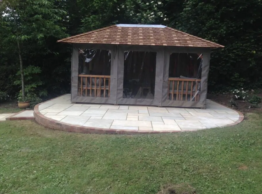 Patio and paving laid by KCO Landscapes — project 15