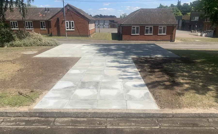 Patio and paving laid by KCO Landscapes — project 16