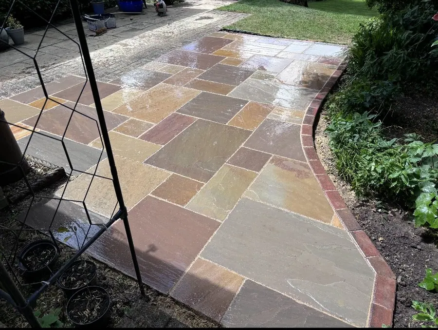 Patio and paving laid by KCO Landscapes — project 18