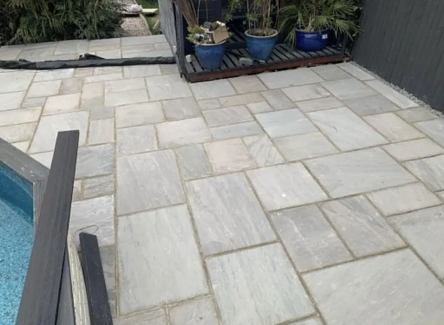 Patio and paving laid by KCO Landscapes — project 23