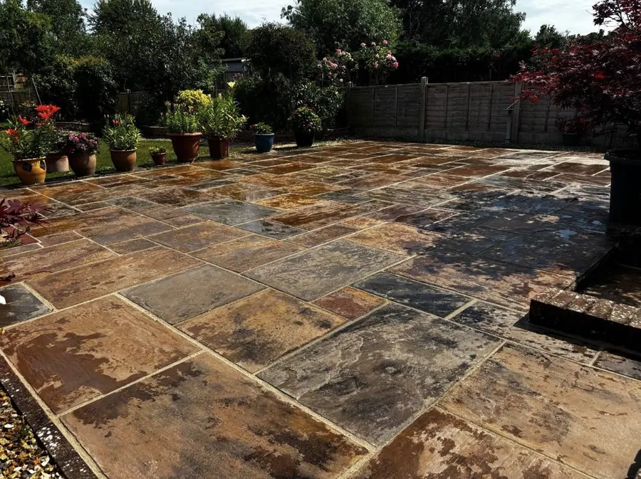 Patio and paving laid by KCO Landscapes — project 27