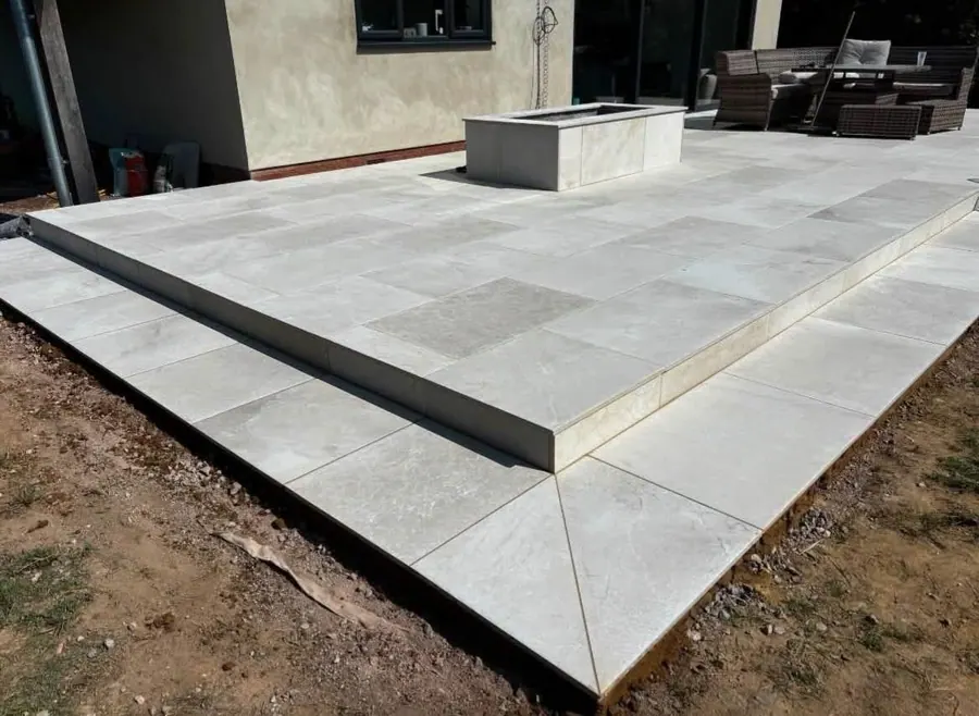 Patio and paving laid by KCO Landscapes — project 28