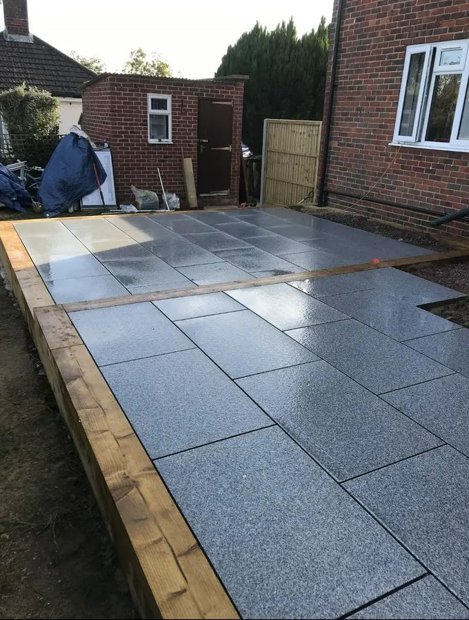 Patio and paving laid by KCO Landscapes — project 8