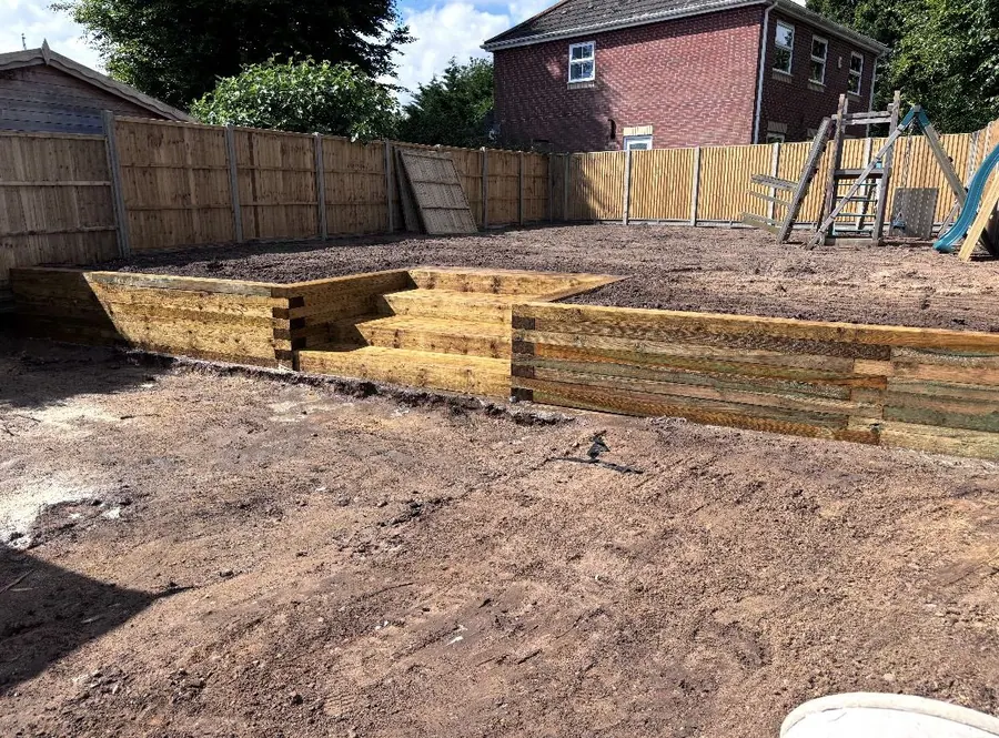 Raised beds and garden landscaping built by KCO Landscapes — project 3