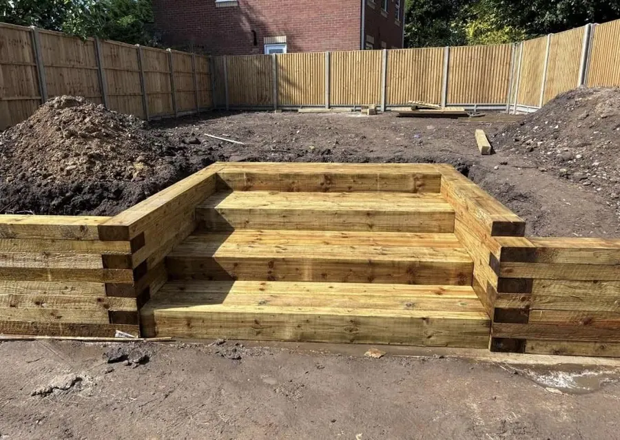 Raised beds and garden landscaping built by KCO Landscapes — project 4