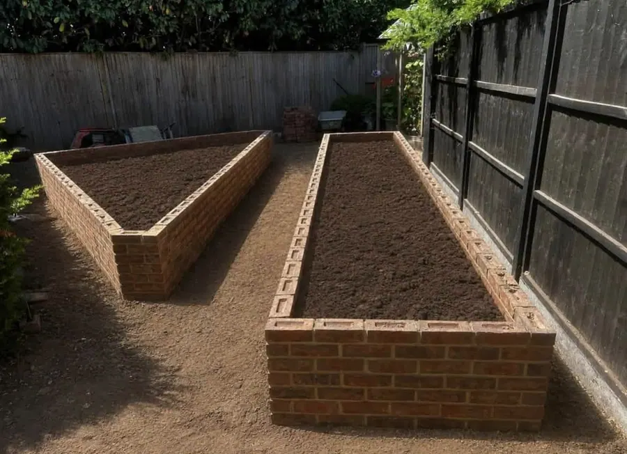 Raised beds and garden landscaping built by KCO Landscapes — project 5