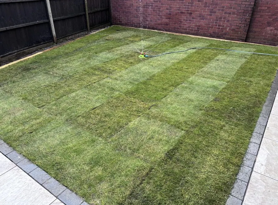 New lawn turf laid by KCO Landscapes — project 1